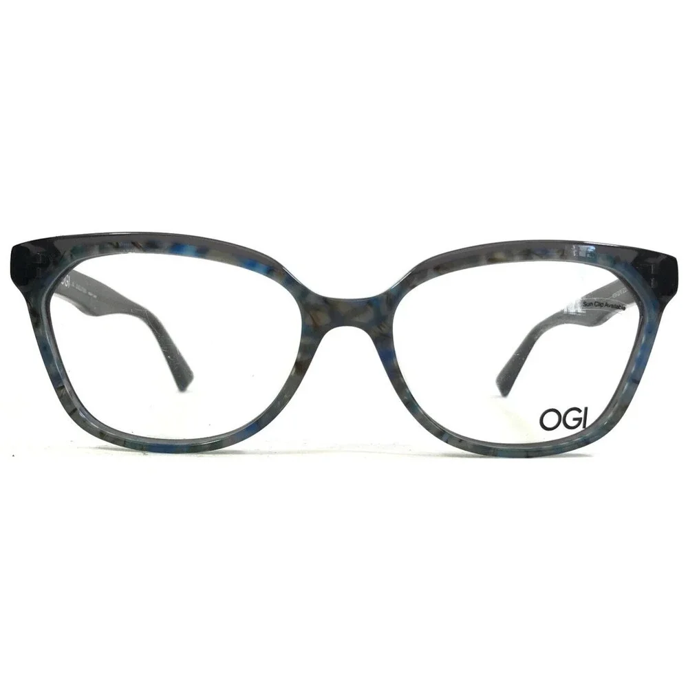 OGI Evolution Eyeglasses Frames 9239/2276 Blue Gray Tortoise Cat Eye 52-17-140